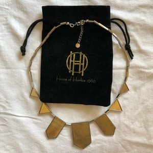 House of Harlow 1960 Station Leather Necklace